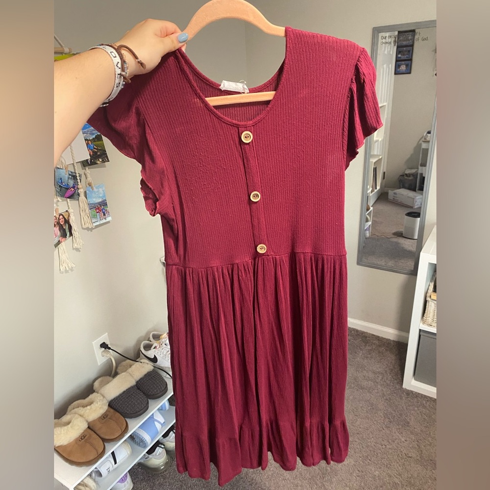 Red Fit and Flare Dress
